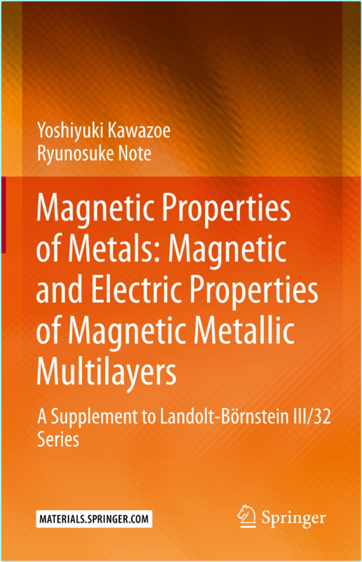 Kawazoe Y Magnetic Properties Of Metals Magnetic And Electric Properties 2022
