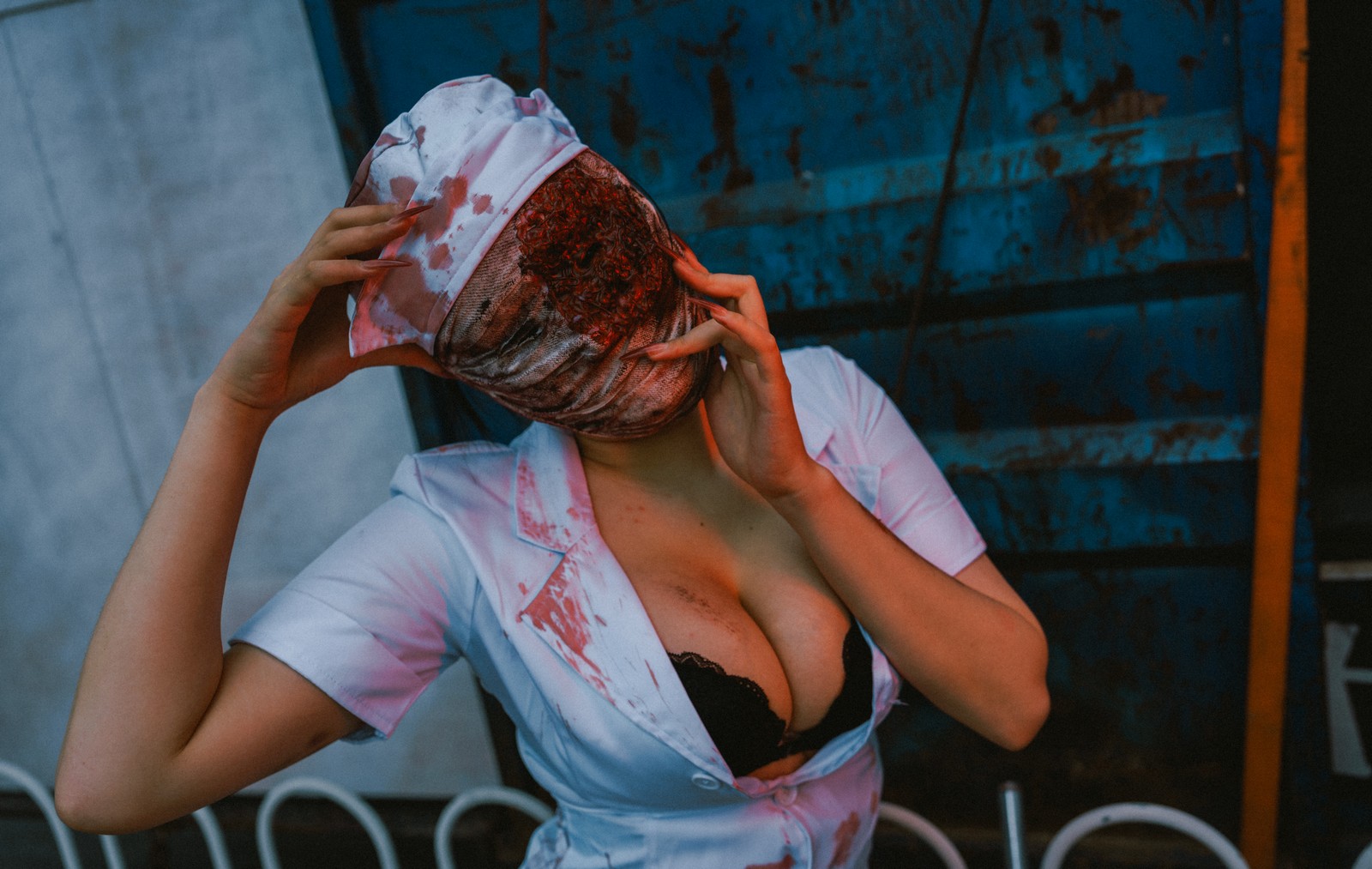 兔胖胖min – 寂静岭 丧尸护士 Cosplay 高清写真集（41P-249MB）恐怖题材插图3