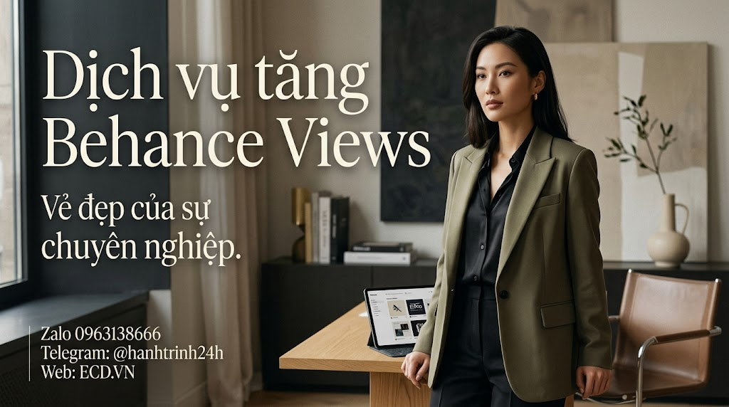 dịch vụ tăng behance views chính hãng behance adobe