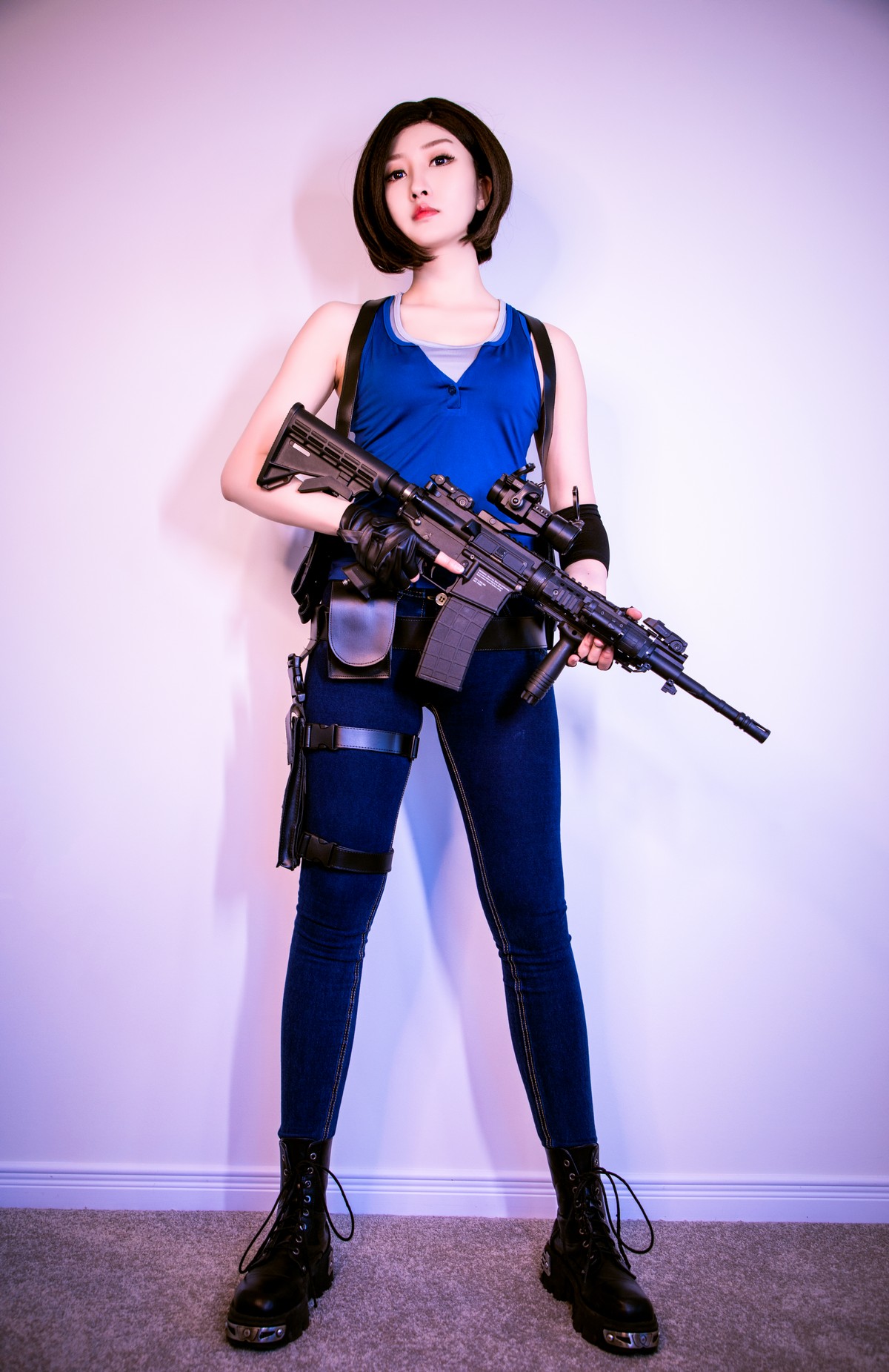 MissWarmJ Jill Valentine Cosplay HD Photos & Video Set [27P-1V-609.2M]插图1