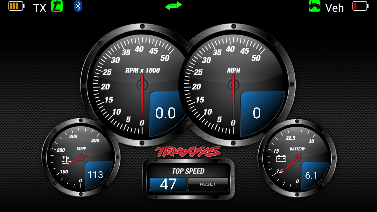 2018.04.22 - Stock 42.29mph (Fully Charged Lipo-Traxxas App)