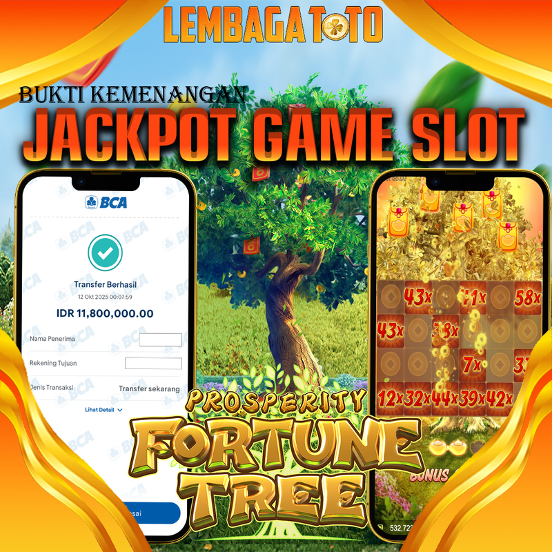 BUKTI JACKPOT 13 OCTOBER LEMBAGATOTO PROSPERITY FORTUNE TREE Rp.11.800.000,- LUNAS