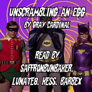 a picture of Batman, Robin and Batgirl from the 66 series, smiling.