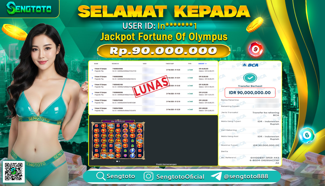 BUKTI PEMBAYARAN SLOT FORTUNE OF OLYMPUS