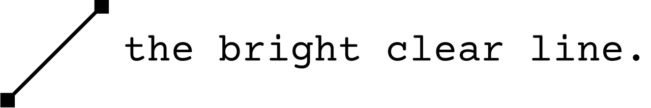the bright clear line banner
