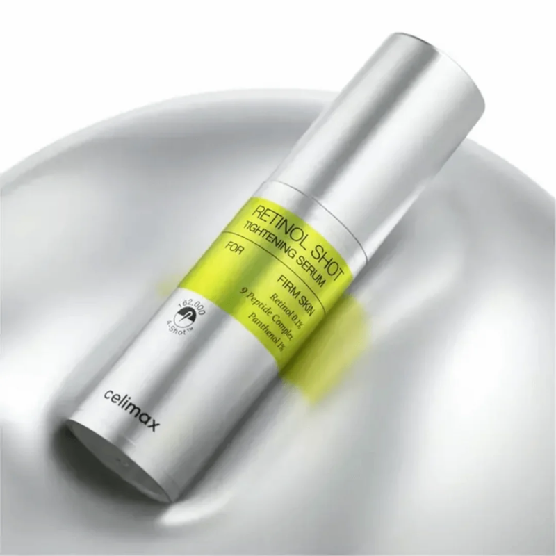 Serum coreano con retinol que mejora la firmeza, textura y apariencia de los poros.