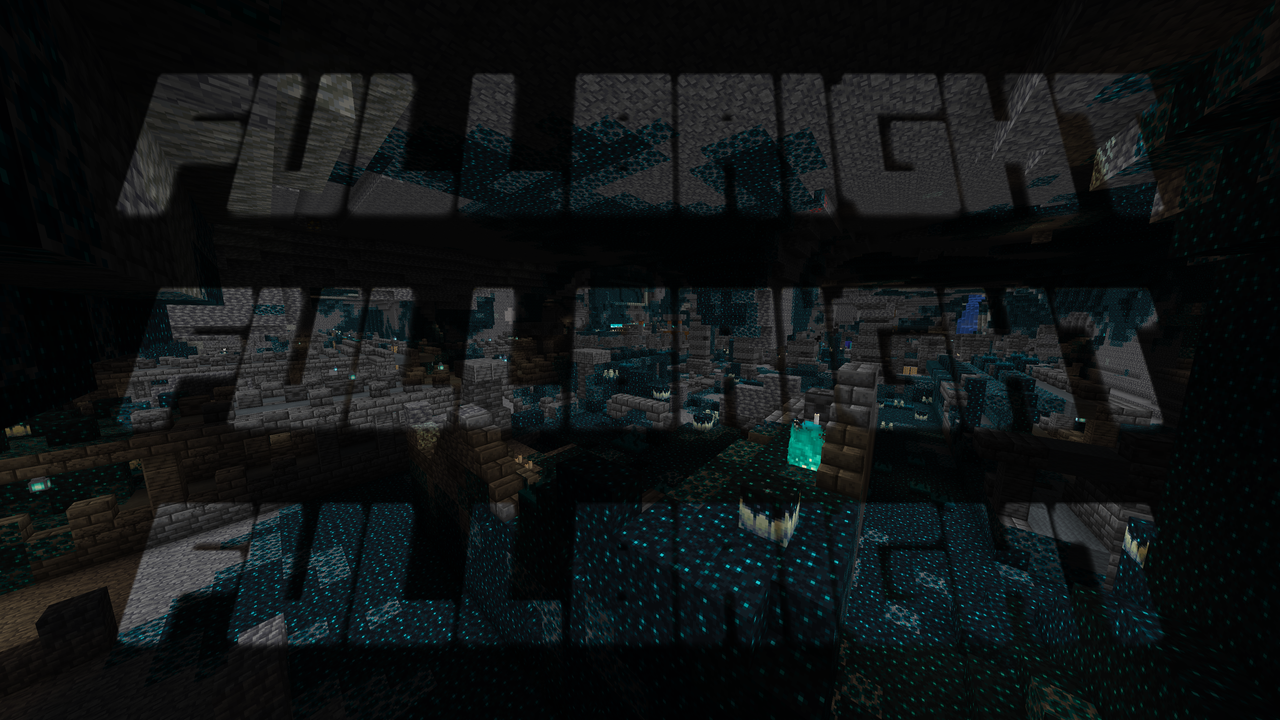 difference between fullbright on/off with fullbright text