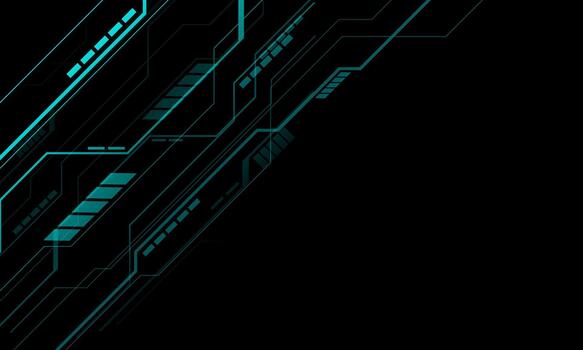 futuristic technology background blue lines design vector