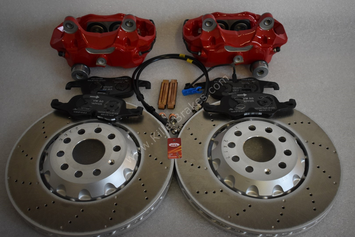 Audi TTS 8S 4Pot Brake kit Upgrade ClubSport brake discs NEW Red
