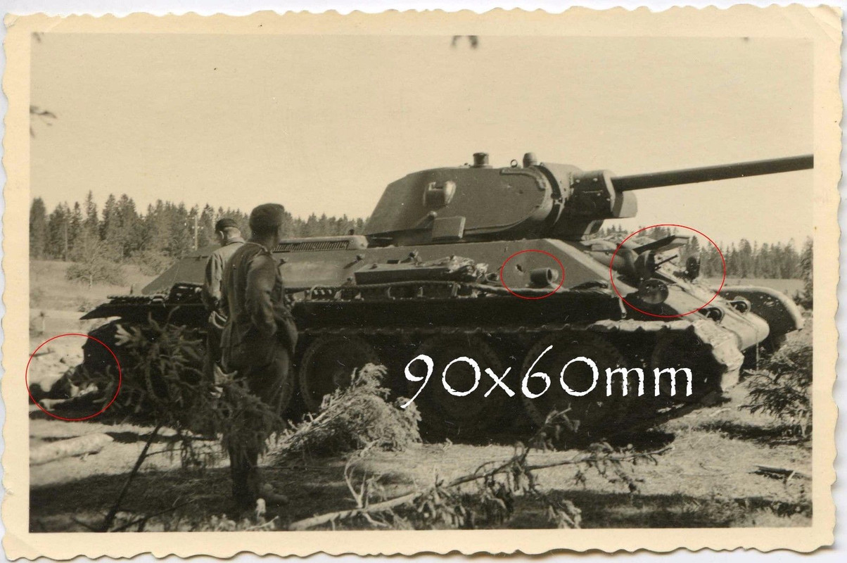 Zerstörter Panzer - Russland T-34