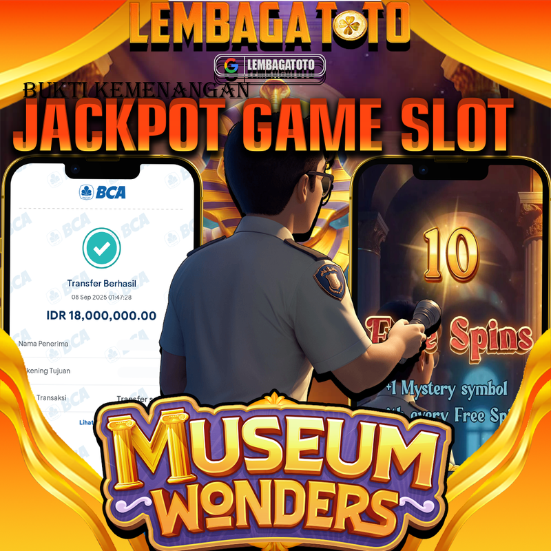 BUKTI JACKPOT 09 SEPTEMBER LEMBAGATOTO MUSEUM WONDERS  Rp.18.000.000,- LUNAS
