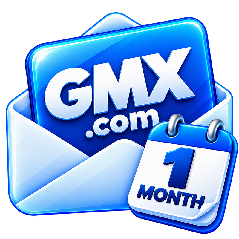 GMX.COM I 1 MONTH OLD I POP3 I IMAP I SMTP