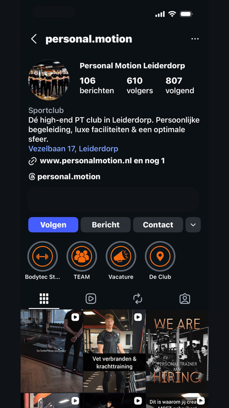 Personal Motion Instagram