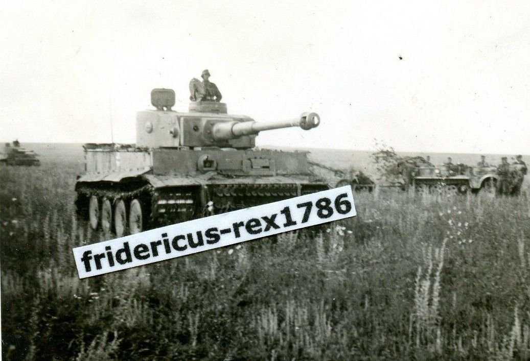 S2 Foto 2 schwere Panzer Tiger PzKpfw VI von der 3 Pz. T-Div Bjelgorod Sommer 43(3)