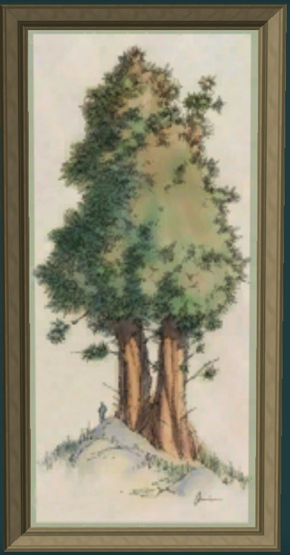 Painting of a Blumbush
