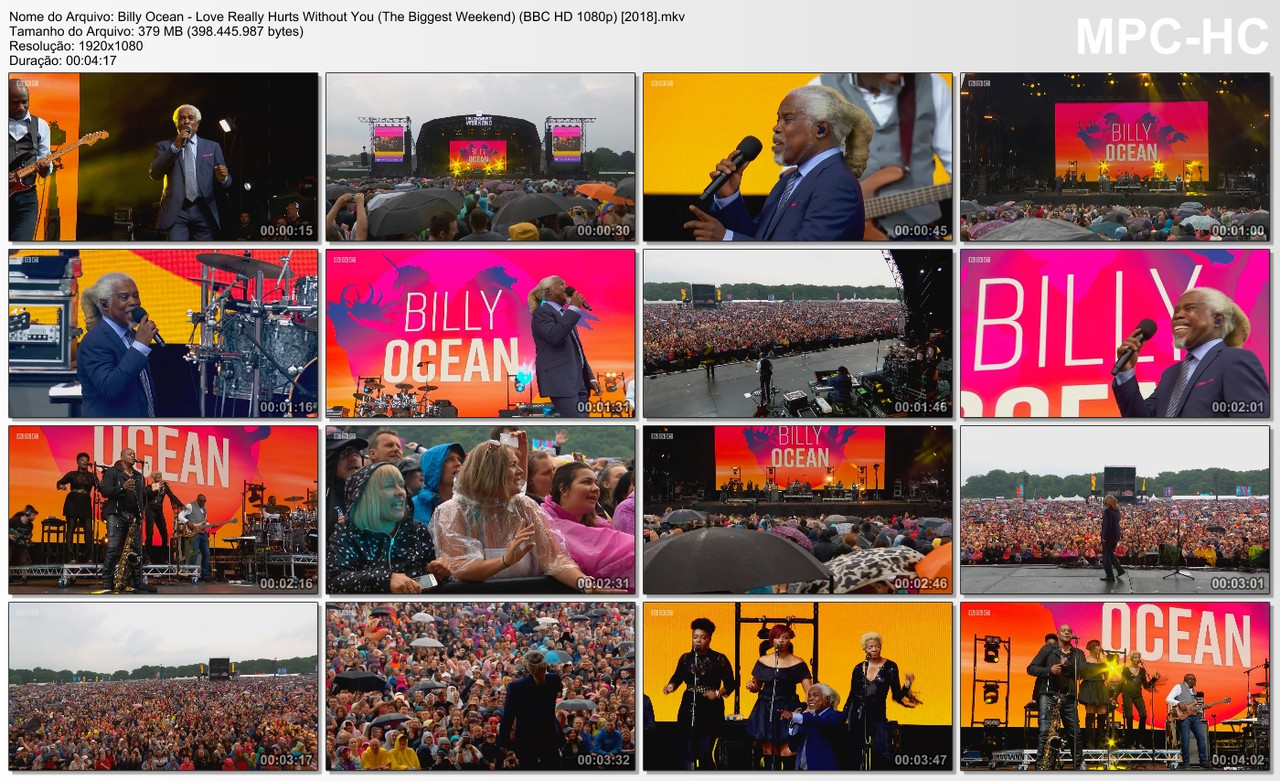 Billy Ocean - Love Really Hurts Without You (The Biggest Weekend) (BBC HD 1080p) [2018]