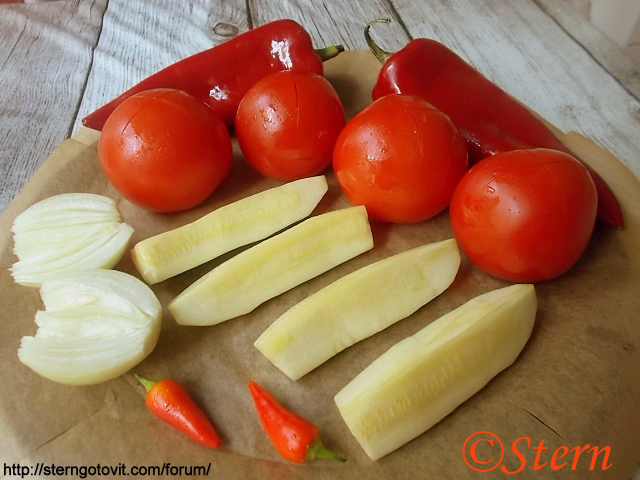 Салат из печёных овощей «Шашлычный»