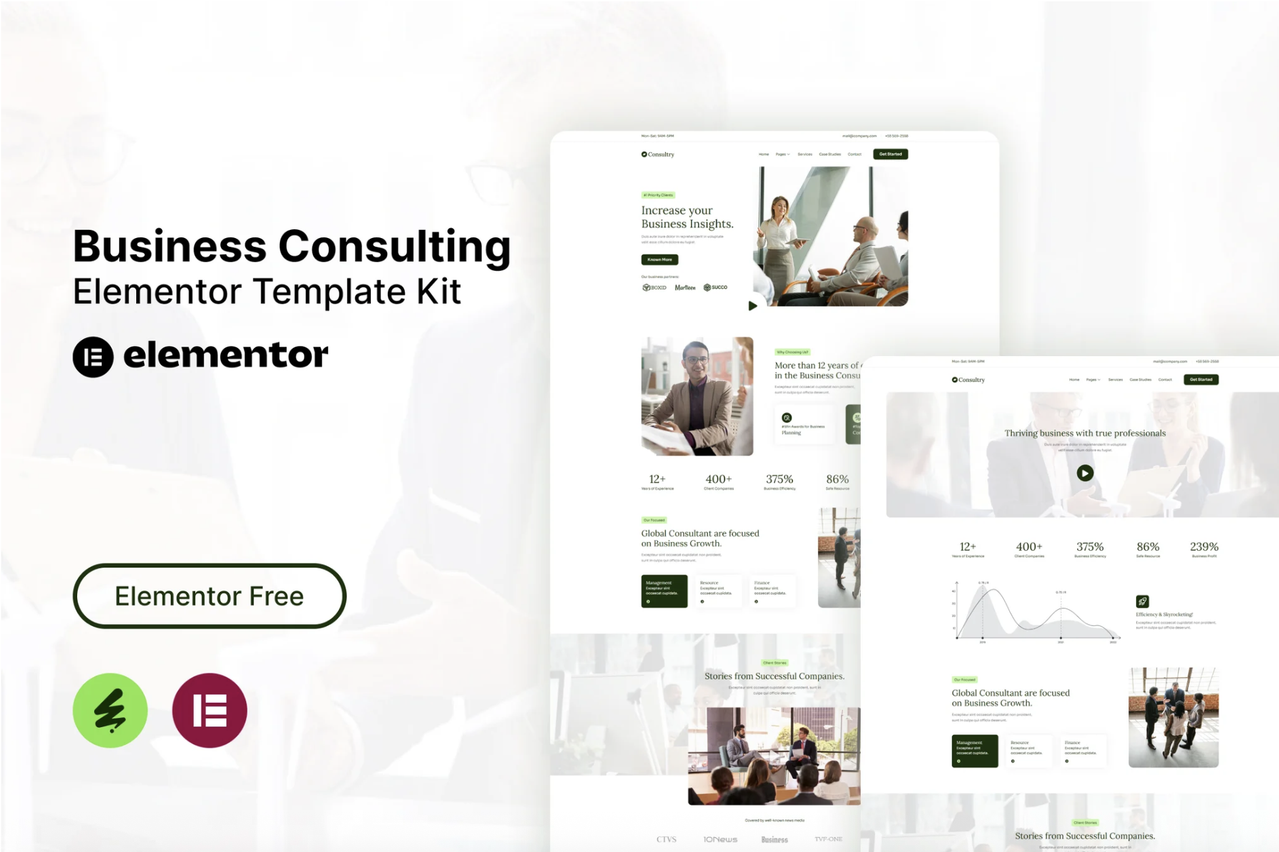 Consultry - Business Consulting Elementor Template Kit