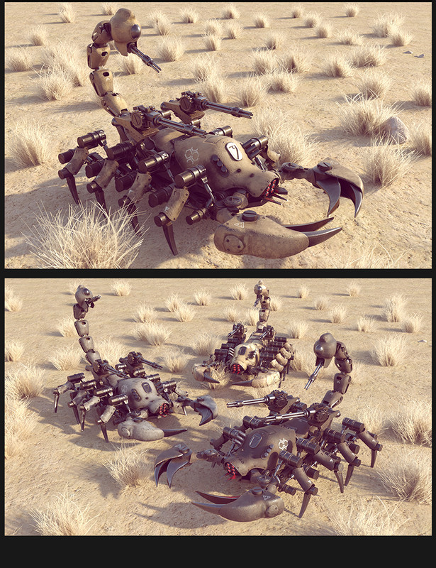 Sci-Fi Scorpion Mecha Sci-Fi Scorpion Mecha