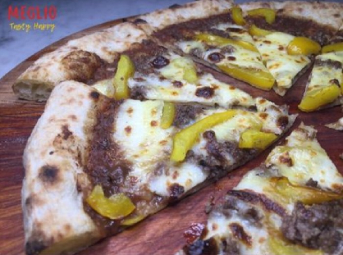 Menu pizza di Meglio Pizza & Pasta.
