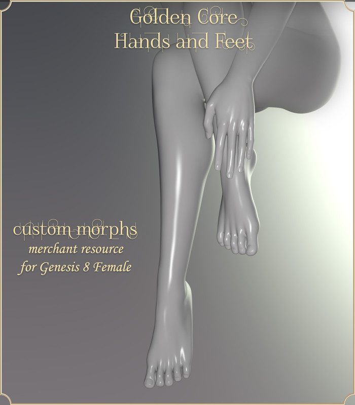 Golden Core Hands and Feet for Genesis 8 Female Golden Core Hands and Feet for Genesis 8 Female