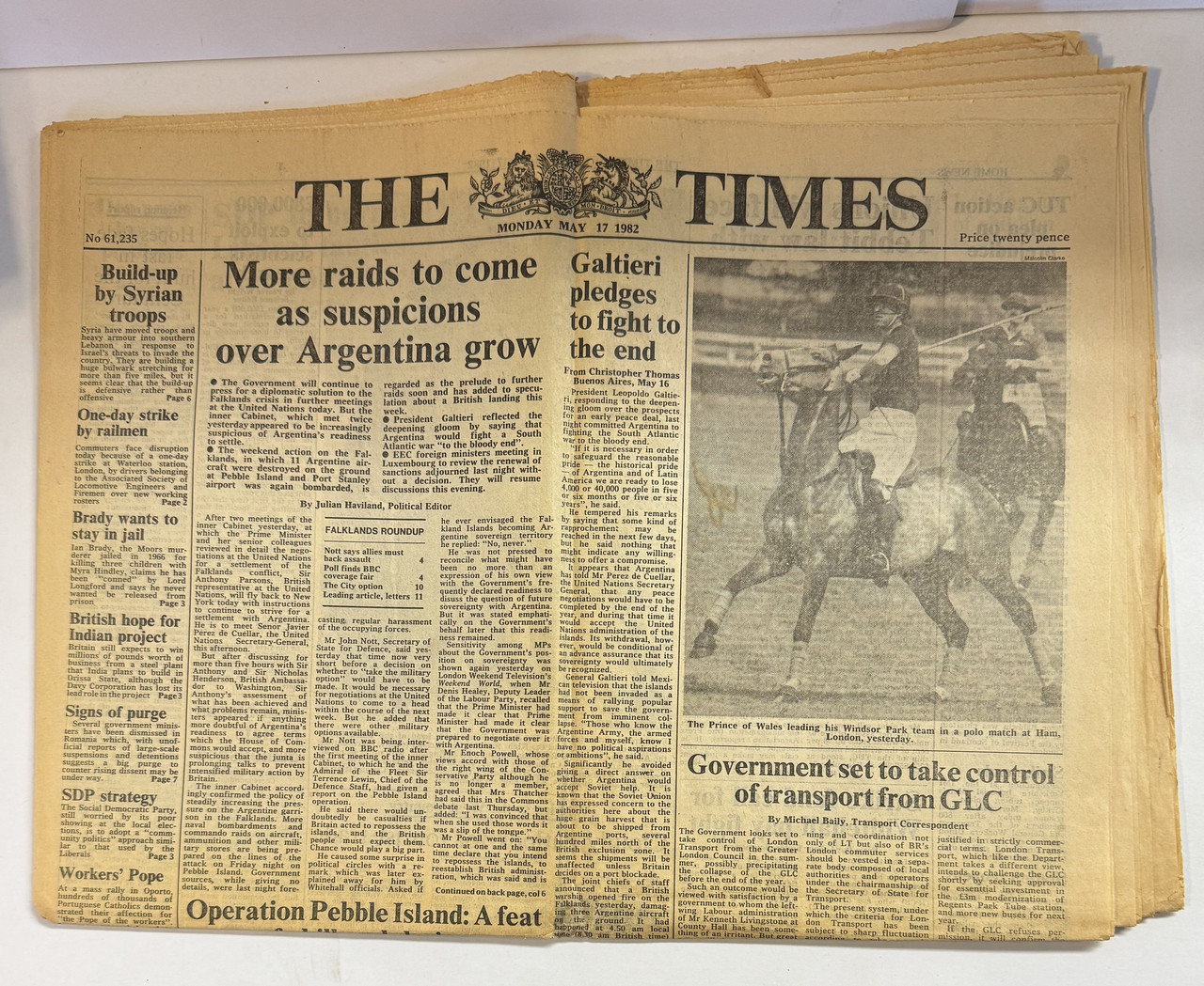 The Times, Monday May 17, 1982