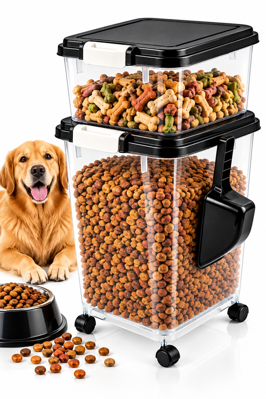 Pet Food Container with Scoop