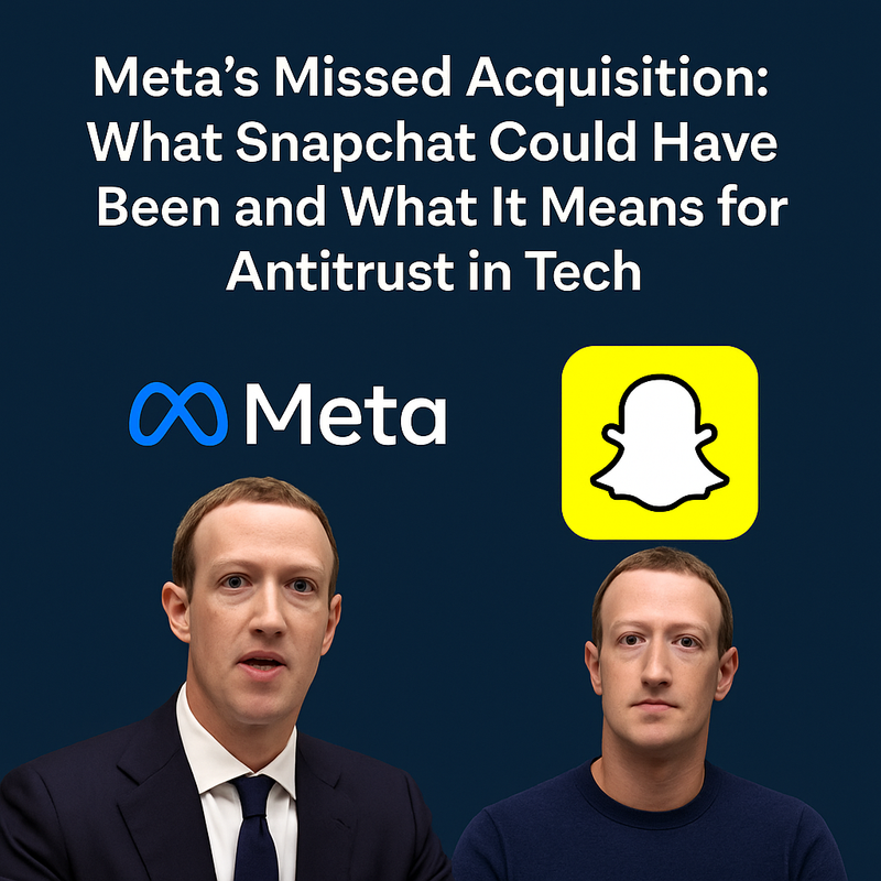 Meta’s Missed Acquisition: What Snapchat Could Have Been and What It Means for Antitrust in Tech