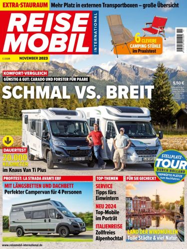 Cover: Reisemobil International Magazin November No 11 2023