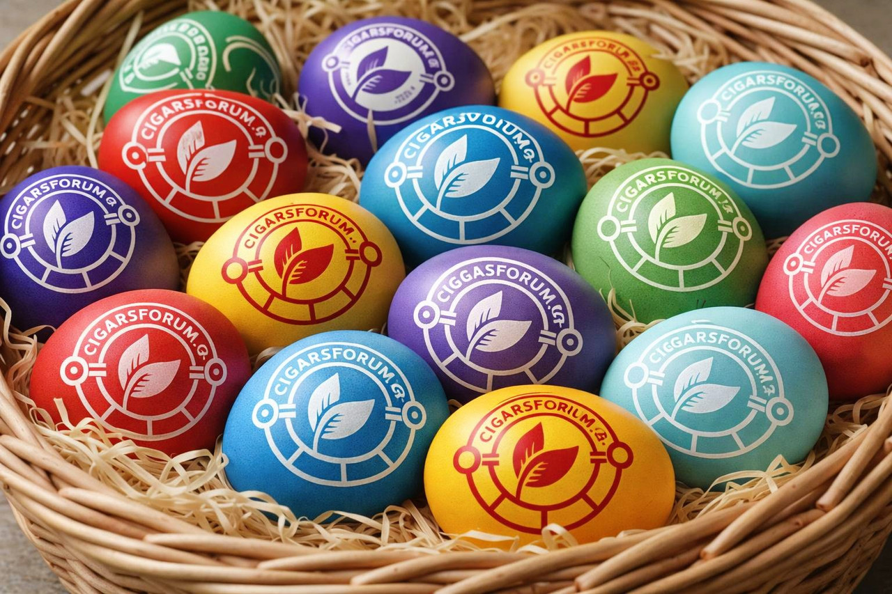 Πασχαλινά αυγά με λογότυπο CIGARSFORUM GR
