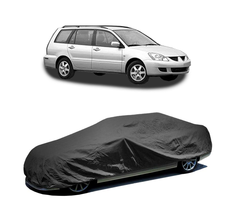 Husa tip prelata auto pentru MITSUBISHI LANCER VII Estate (CS_W, CT_W) 2003 - 2008,culoare negru, material textil impermeabil, rezistanta la intemperii praf UV, CARPASSION Husa Protectie