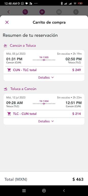 Volaris: Vuelo redondo Toluca-Cancún con fechas incluso en vacaciones de verano (TUA incluída) 
