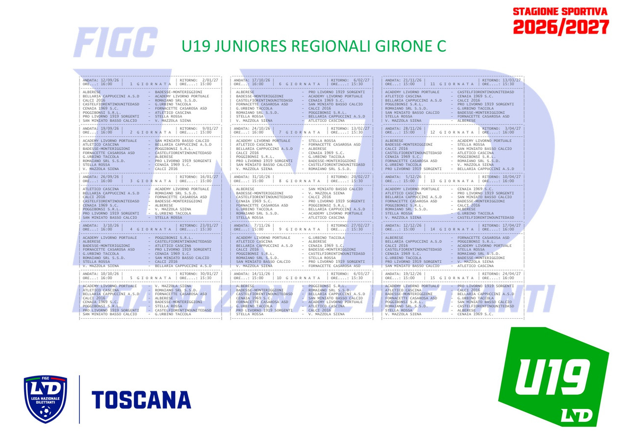 Juniores-Regionali-Girone-C