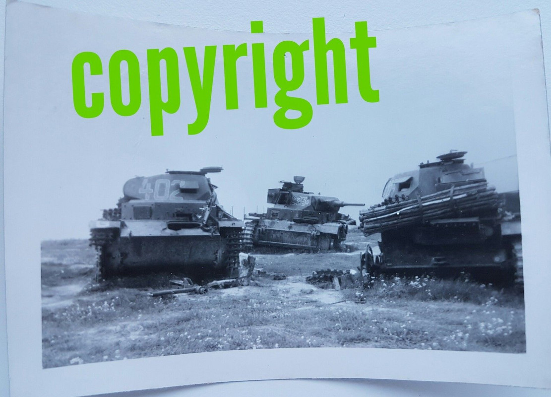 Orig.Foto Panzer zerstört Ostront Panzerschlacht Kursker Bogen Turmnummer1