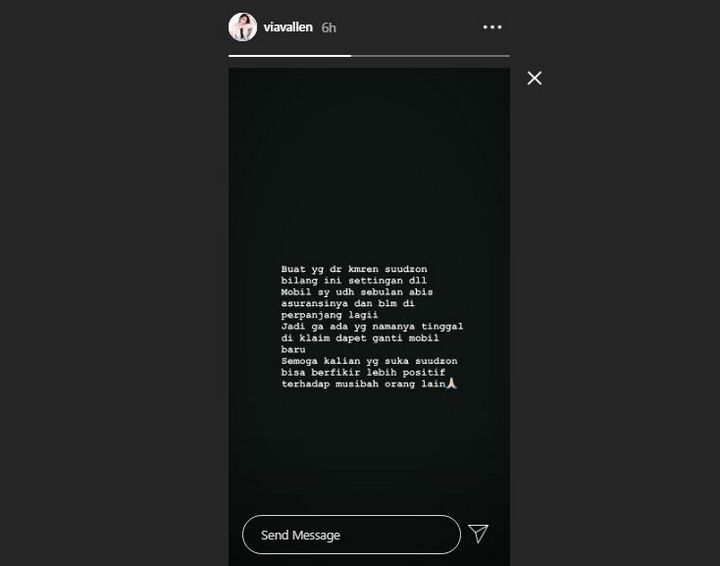 Unggahan Via Vallen jawab tuduhan haters