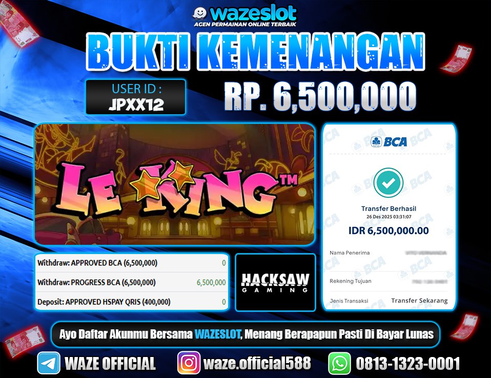 BUKTI KEMENANGAN 26 DESEMBER 2025 GAME OLYMPUS WINS (PRAGMATIC PLAY)