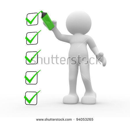 stock photo d people human character person and a checklist d render 94053265