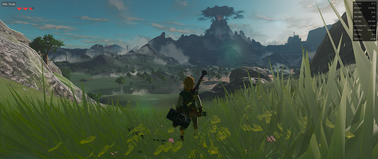 CEMU 1.22.12 - NEW MULTITHREAD ASYNC SHADER COMPILE QUICK TEST Zelda BotW -  AMD R5 3600 - GTX1060 