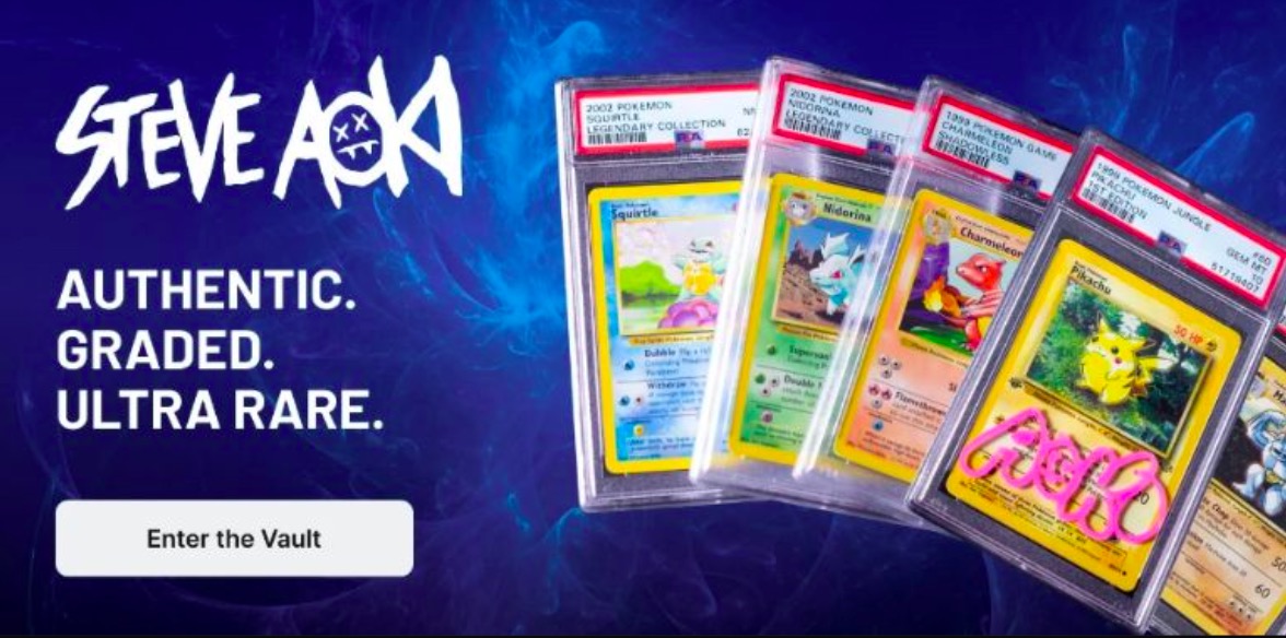 Steve Aoki vende cartas de Pokémon de colección en tres millones de dólares