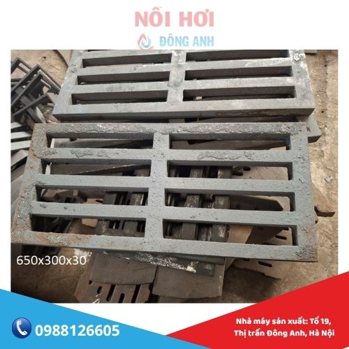 tấm gang đốt lò 650x300x30