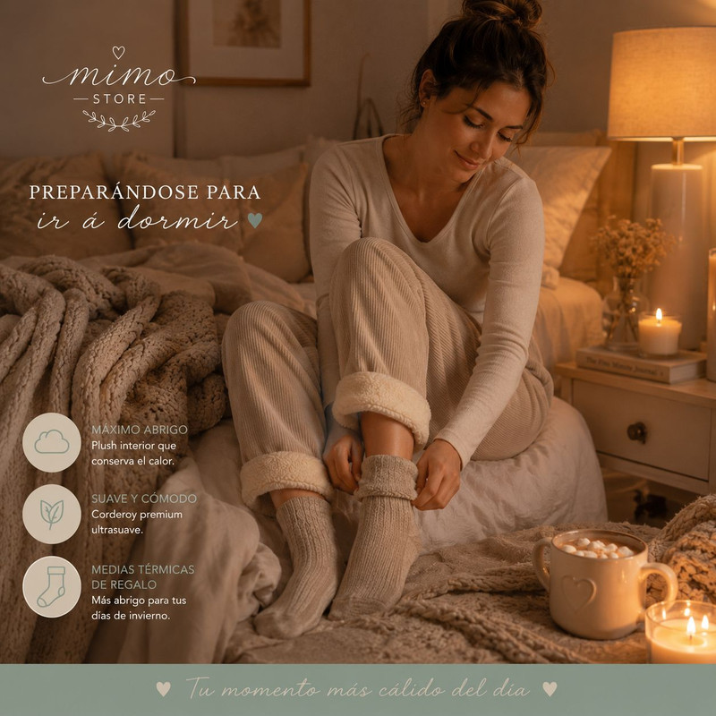 Pijama corderoy look completo