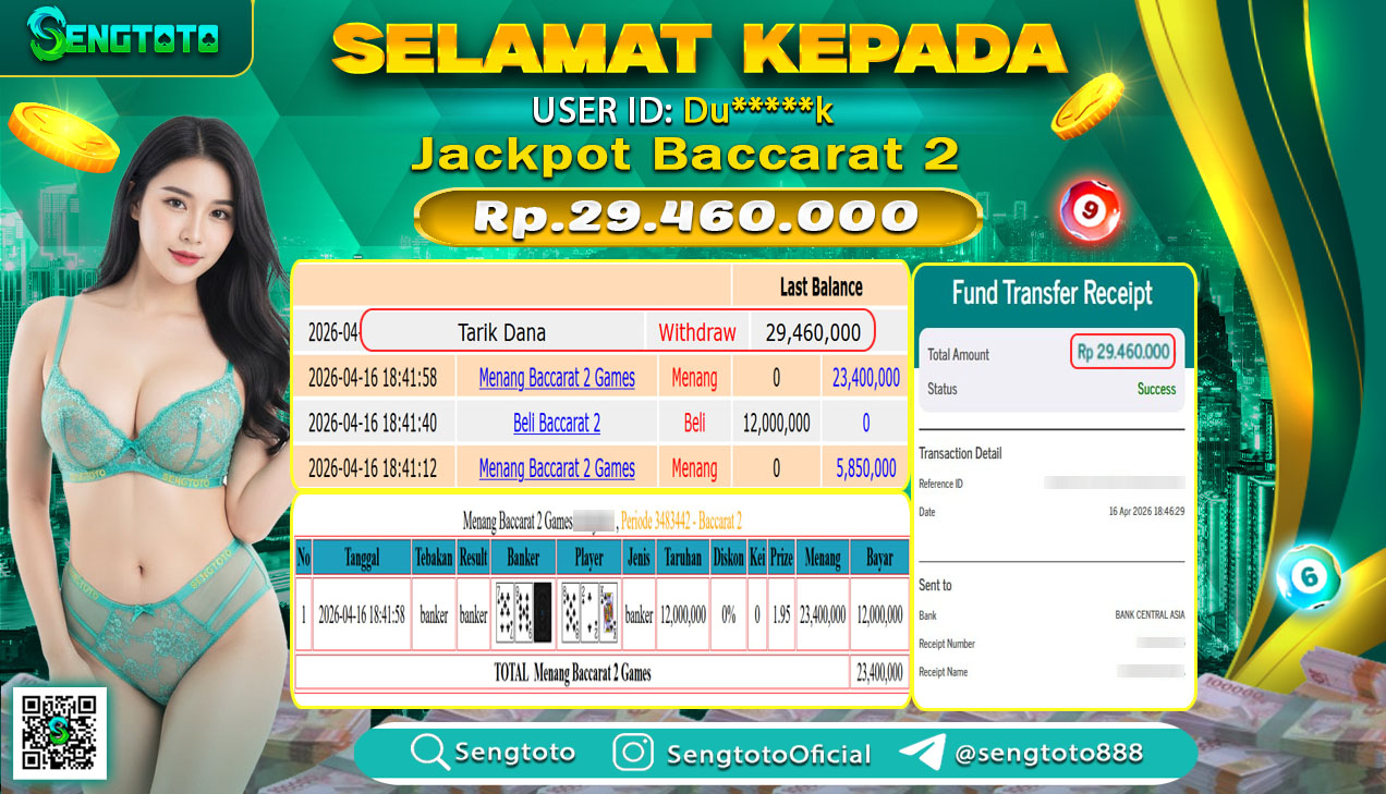 BUKTI PEMBAYARAN LIVEGAME BACCARAT 2 