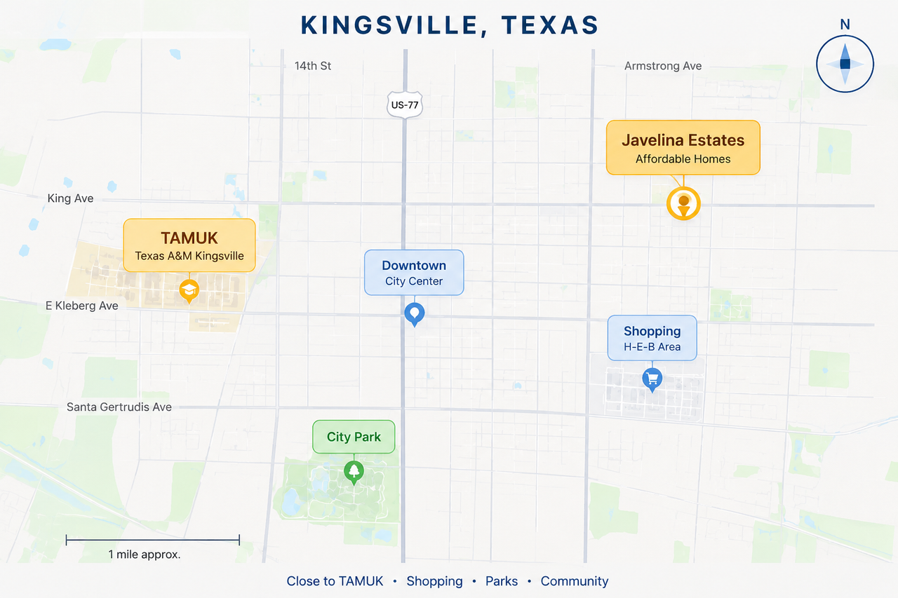 Kingsville Texas Map