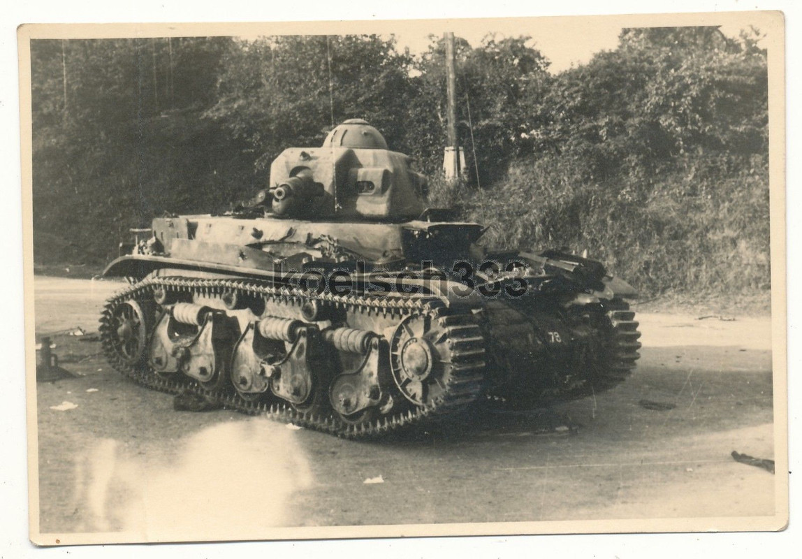 Foto französischer Char R 35 Panzer Wehrmacht Be