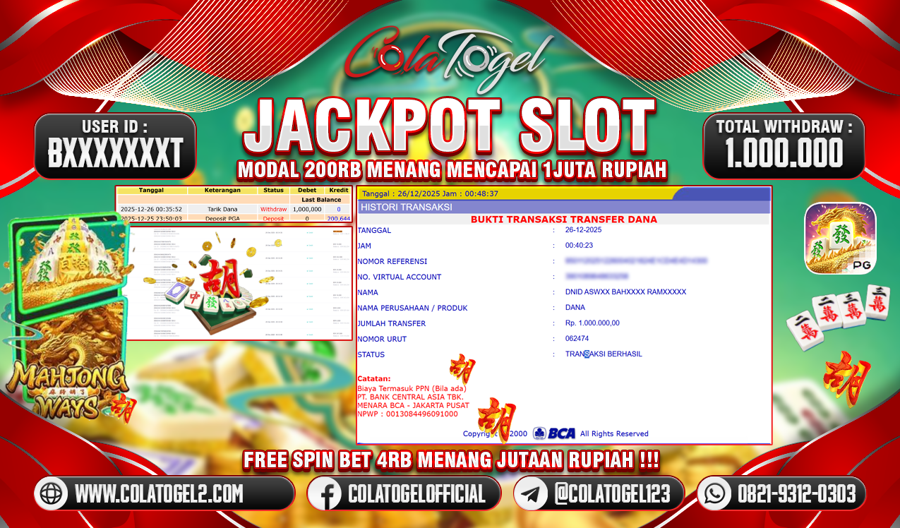 JACKPOT SLOT GACOR!!