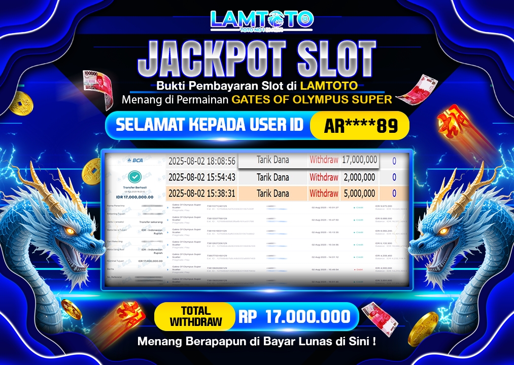 BUKTI JACKPOT LUNAS LAMTOTO