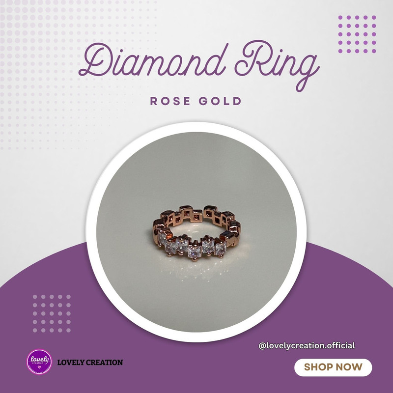 Dimaond RoseGold Ring