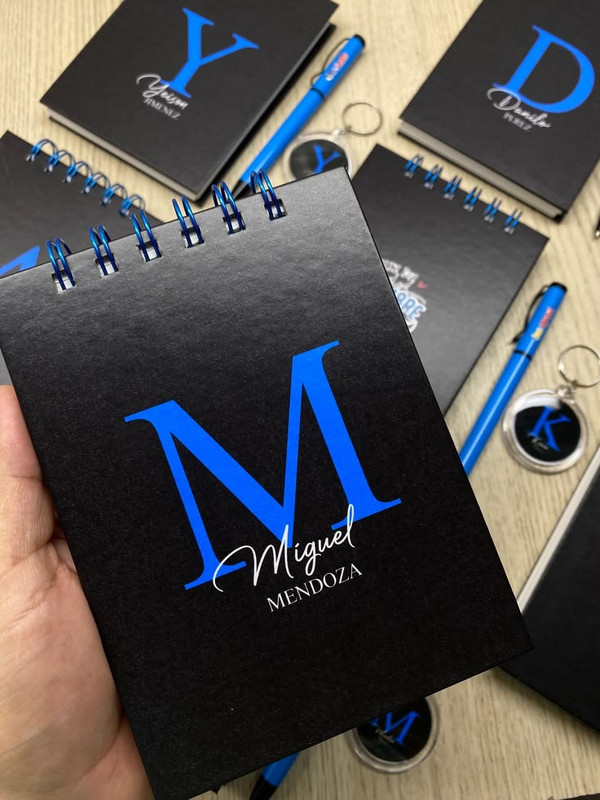 Detalles personalizados para toda ocasión Mini libreta 10 14 Lapicero Llavero detalles dia