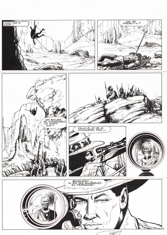 Planche 40 - tome 51 la vallée des brontosaures 36.5 x 51 cm - 1