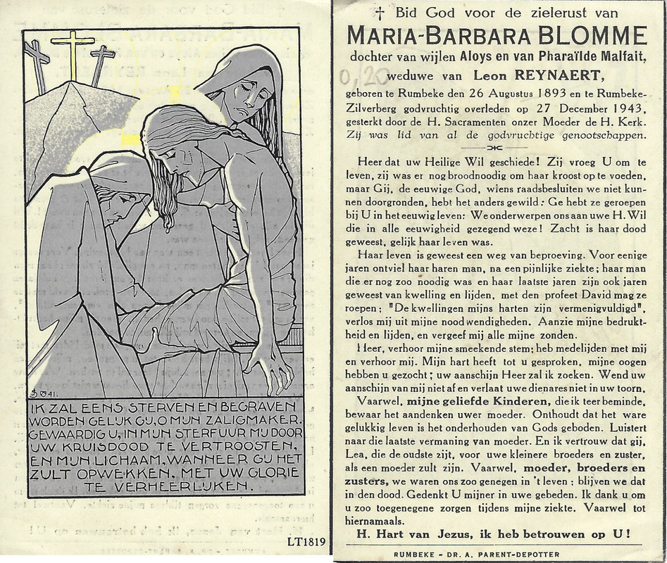 Blomme Maria Barbara